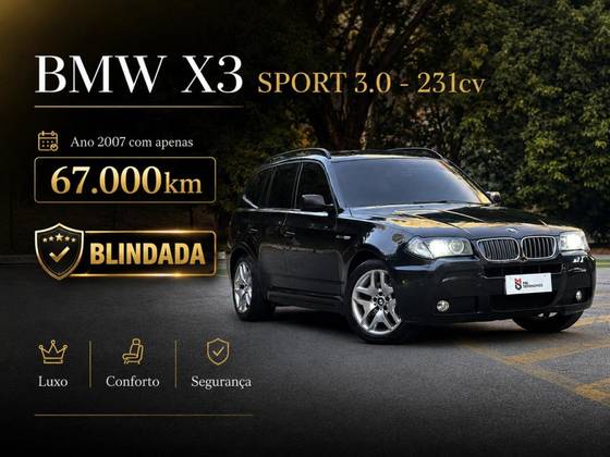 BMW X3 3.0 SPORT 4X4 24V GASOLINA 4P AUTOMÁTICO BMW X3 3.0 SPORT 4X4 24V GASOLINA 4P AUTOMÁTICO